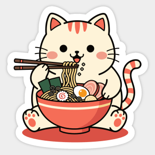 Purrfect Ramen Cat Sticker